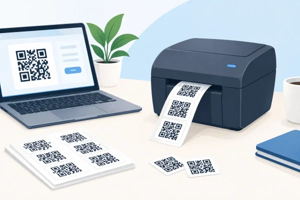 QR Code Sticker drucken lassen leicht gemacht