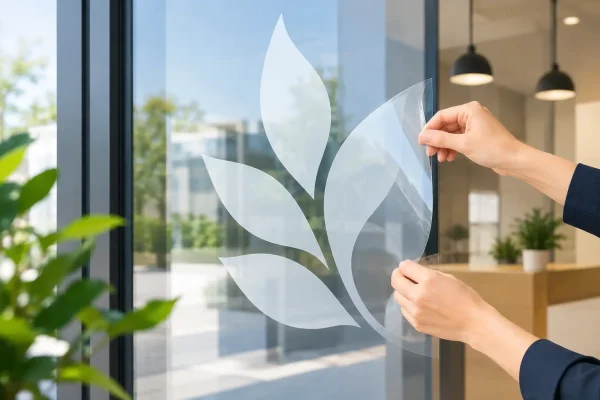 Transparente Fensteraufkleber drucken lassen